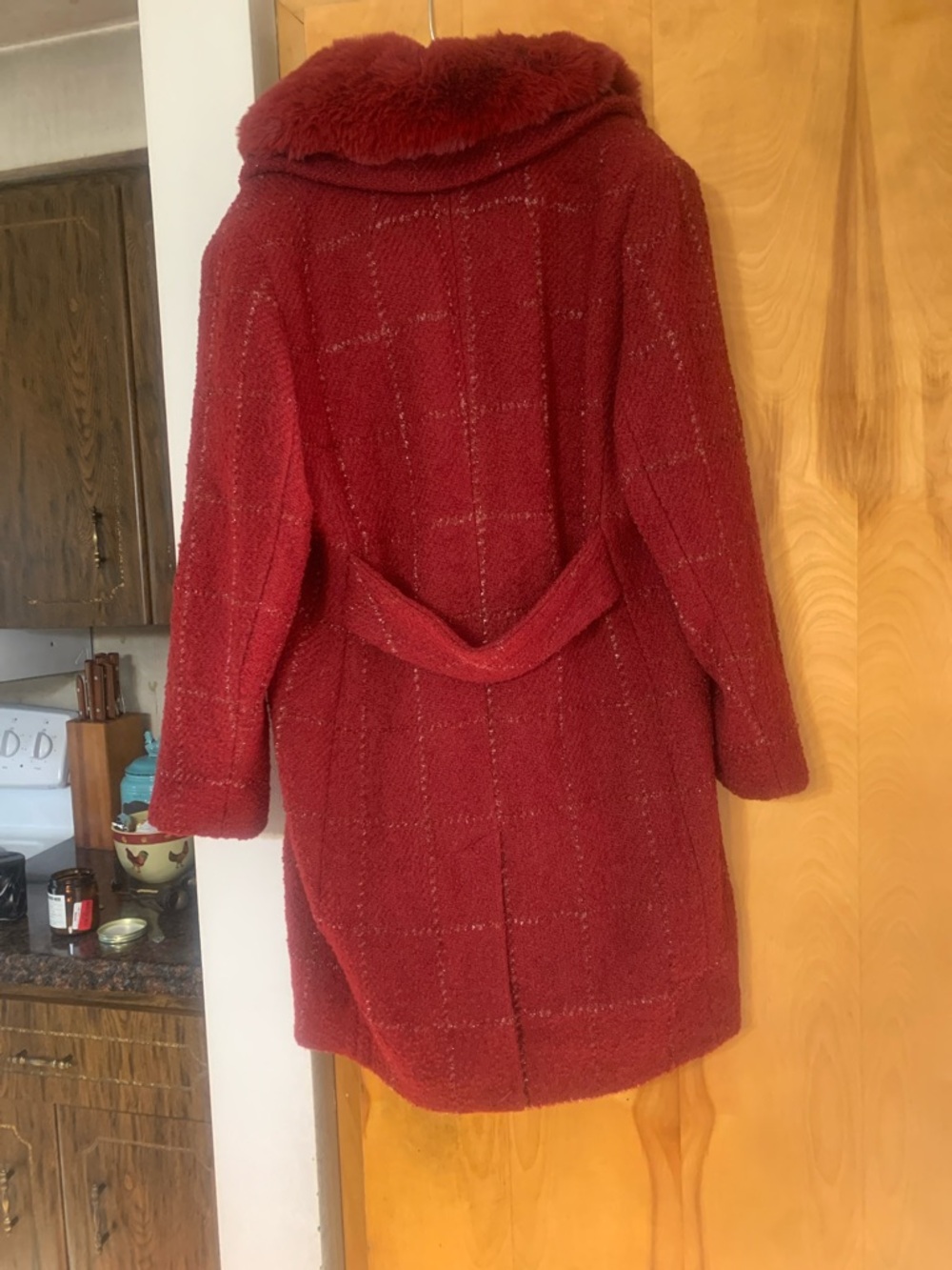 kate spade Red coat with sparkle - Picture 12 of 14
